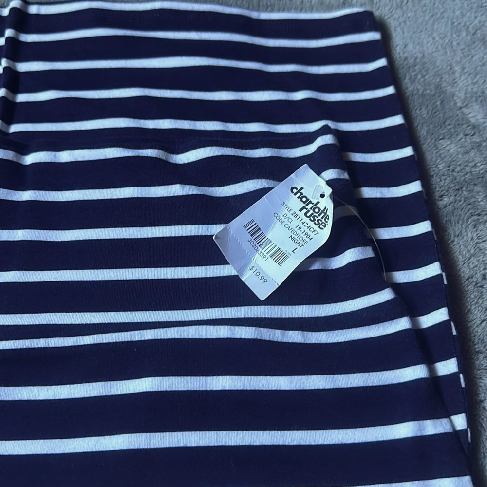 Charlotte Russe Blue and White Skirt